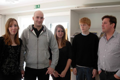 Madelene, Emil, Linnea, Magns och Joakim Norman