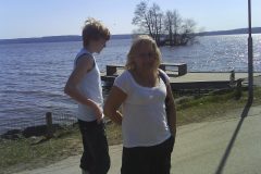 Magnus Norman o Susanne
Min fru och hennes son
