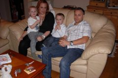 Sebastian, Charlotte Alexander och Anders TryggDotters familj